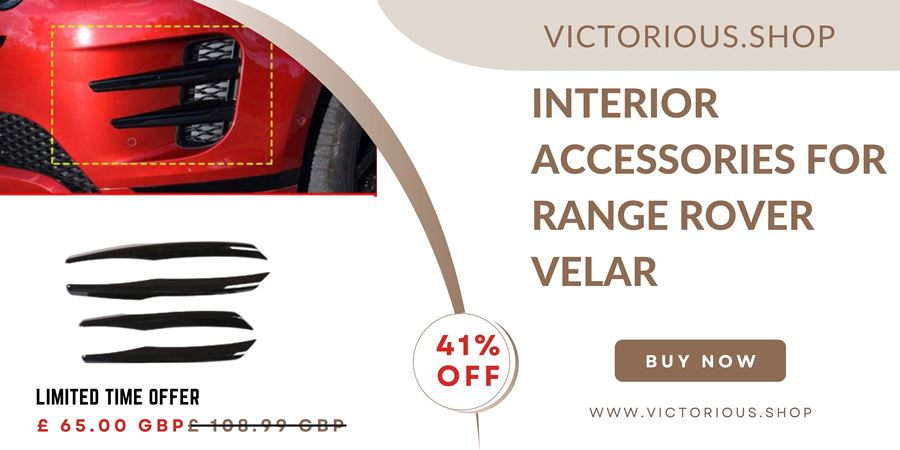 Interior Accessories For Range Rover Velar: Luxury & Comfort Together