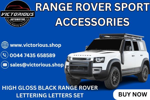 Personalize Your Premium Vehicle With Top Range Rover Sport Interior Accessories