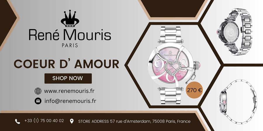Elevate Your Style with Coeur D’ Amour French Watch’s Sleek Stainless Steel Straps and Bands