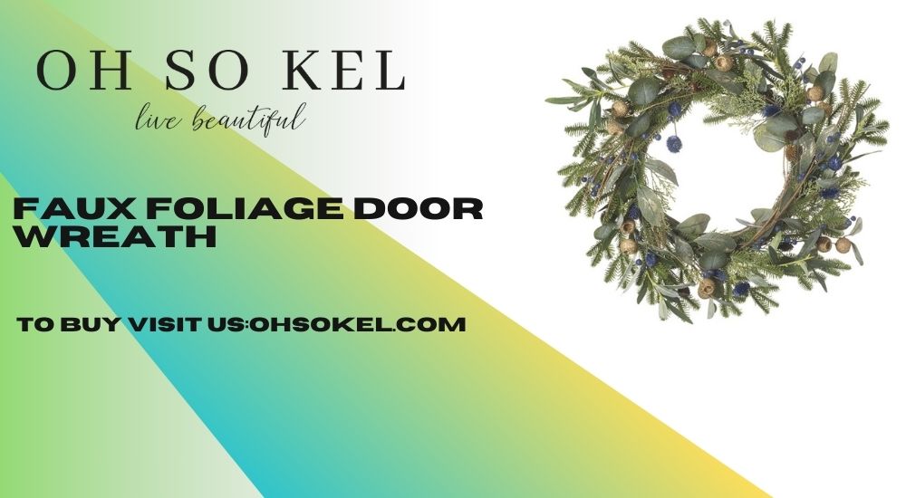 Mango Wood Dough Bowl & Faux Foliage Door Wreath: A Perfect Duo For Seasonal Home Styling