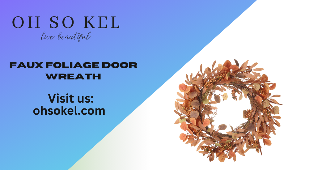 Vintage Charm: Incorporating Faux Foliage Door Wreath & Decorative Cowbells into Your Interior Design