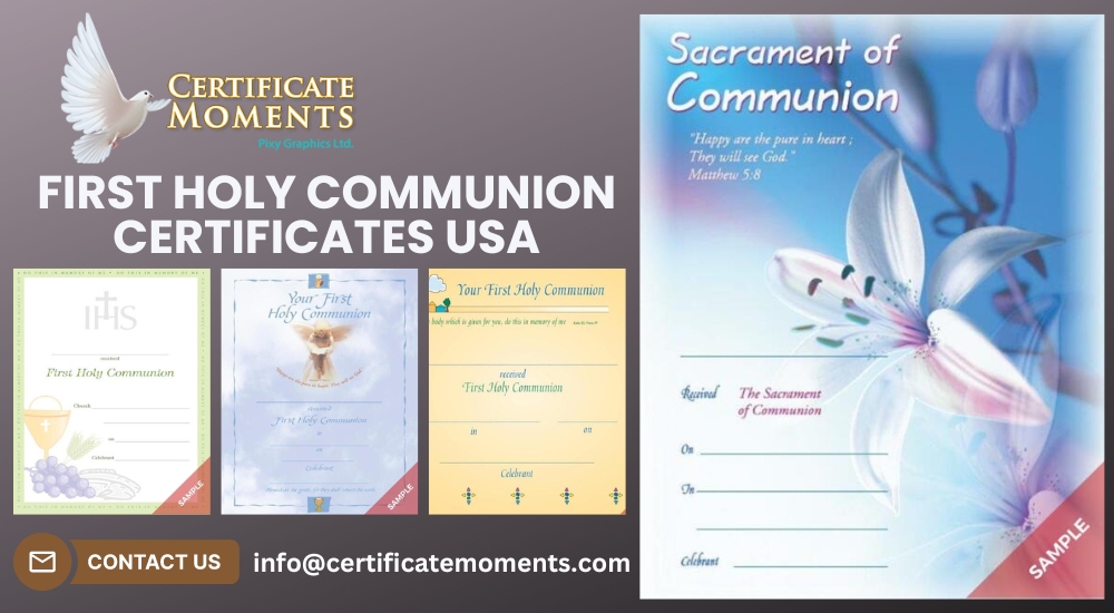 First Holy Communion Certificates: A Symbol of Spiritual Milestones